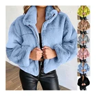 Coat Women Winter Thicken Warm Coat Female Autumn Hooded Cotton Fur Plus Size Basic Jacket Outerwear
