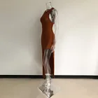 Dress Summer Dresses Wholesale Women Dress Summer Fashion Sleeveless Asymmetric Bodycon Sexy Prom Dresses