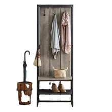 Demountable Coat Rack Hall  Entryway Storage Bench Wood Furniture Shoes Cabinet  Hallstand