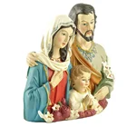 Family Wholesale Resin 4.5 Inch Religious Nativity Set Holy Family Statue