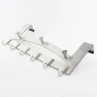 Metal Hook Overdoor Hook Towel Organizer Metal Behind Back Overdoor Rack Stainless Steel Hanger Over The Door Hook