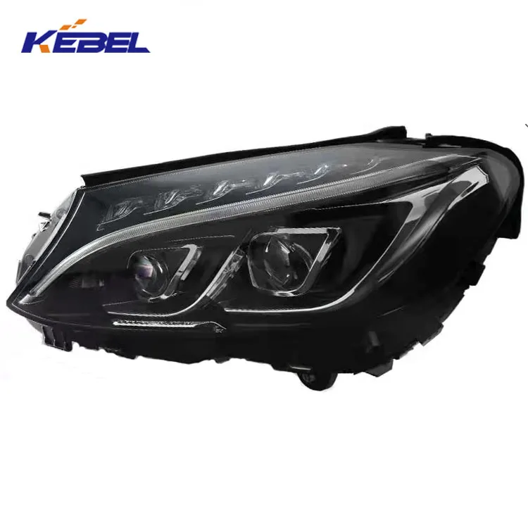 product car accessories head lamp 2059067902 oem 2059068002 double lens head lights for mercedes benz w205 2015 2016 2017 2018-6