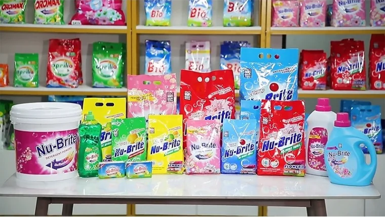 High Quality Strong Stain Washing Powder Detergent Soap Disposable for Apparel Lavender Lemon Jasmine Fragrances manufacture