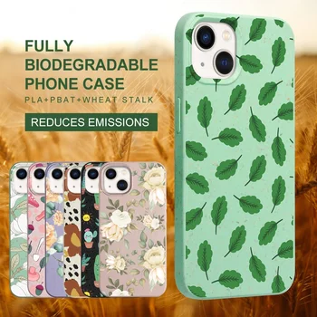 100% Sustainable Mobile Phone Cover OEM ODM Bio degradable Eco friendly Case for iPhone 13 Biodegradable Phone Case