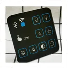 Wall Factory Supply Discount Price Touch Switch Crystal Glass Panel Wall