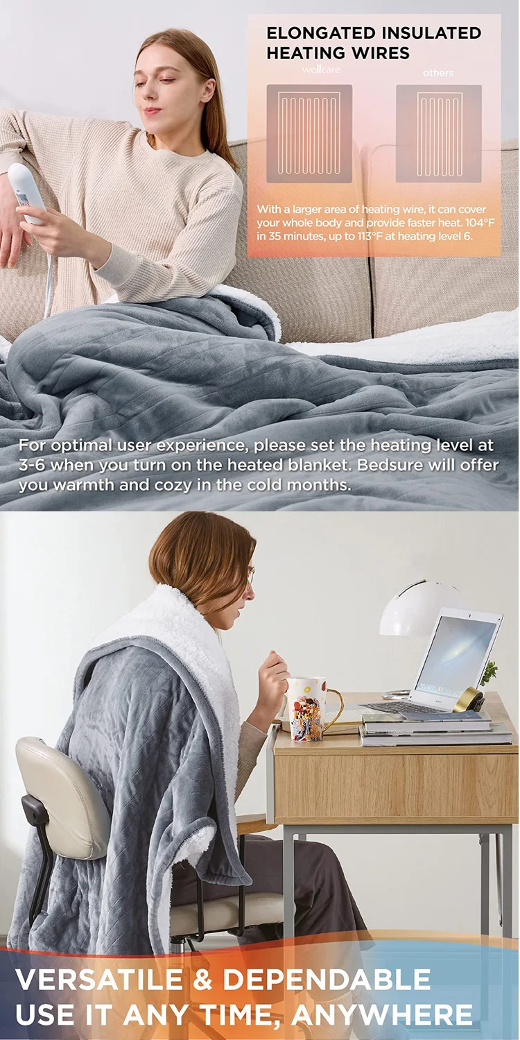Heated Blanket, 220/110V, AC220V, Us Plug - detail 10