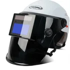 ABS Helmet Equipped Dual Power Supply Adjustable Auto Darkening Welding Mask Welding Helmet For Worker