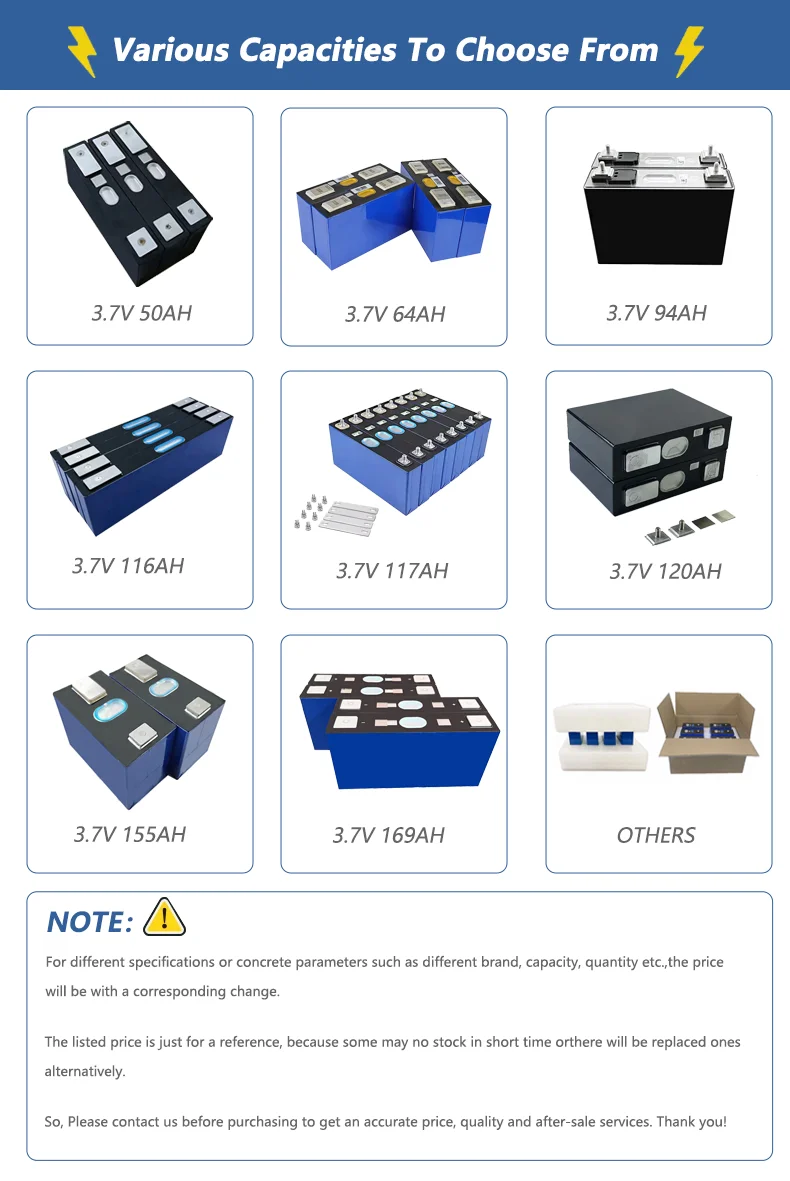 Grade A Prismatic Power Battery 3 7v 94ah Prismatic Nmc Lithium Ion