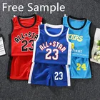 Clothing Factory Wholesale Children' S Basketball Clothing Sports Suit Ball Clothing Two-Piece Suit