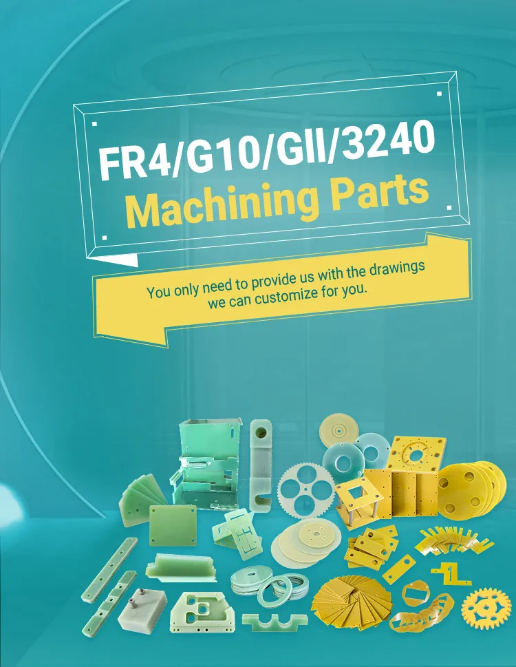 Cnc Cutting Processing PCB subplate use green g10 fiberglass washers