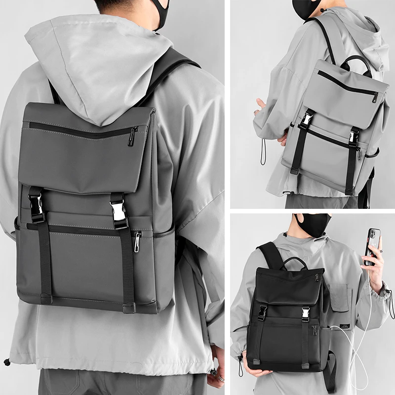 Custom logo top quality backpack waterproof coated oxford fabric USB backpack rucksack laptop knapsack mochila