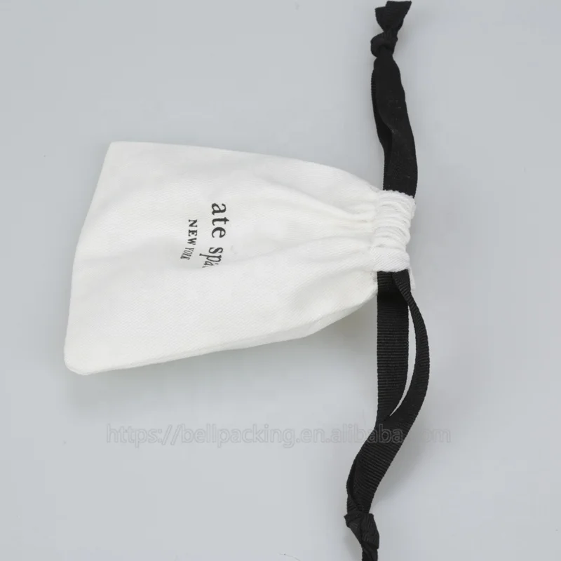 Custom Fashion Cotton Jewelry Pouch Bag
