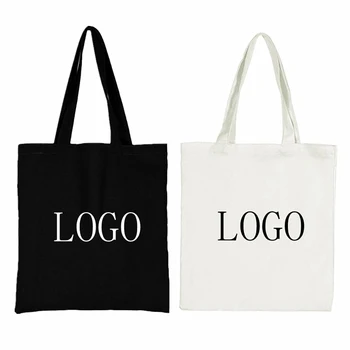 Custom Screen Printed Recycle Plain Organic Cotton Canvas Tote Bag Bulk