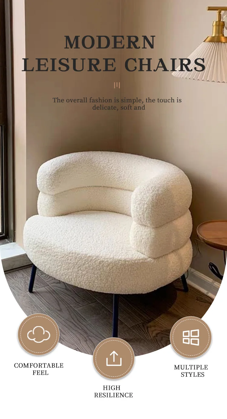 Modern Stylish Single Sofa Chair Velvet Lounge Vanity Barstool Soft and Durable Leisure Chair for Apartment Hdcddf1035f4148a0813222be918a3da7O