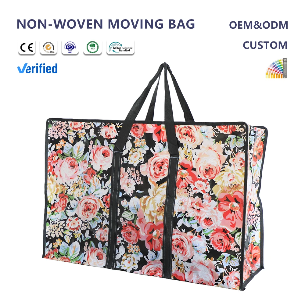 product environmentally friendly laminated non woven storage bag with customized logo waterproof and reusable storage bag-13