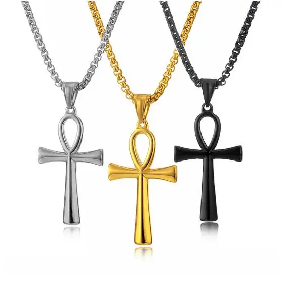 Simple Religious Ankh Cross Pendant 