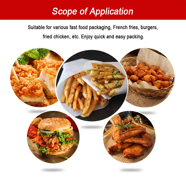 Custom printed fast food packaging boxes set series disposable takeaway french fries fried chicken burger box