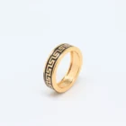 Black Finger Rings Simple Design Dropping Oil Black Color Enamel Punk Party Finger Rings