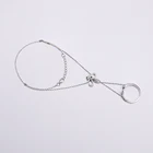 Ring Hand Conjoined Bracelet Finger Ring Bracelet Hand Back Chain Bangles CZ Stone Link Bracelet Jewelry For Women