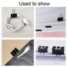 Paper Clips High Quality 12pcs Durable Standard Big Black Wholesale Metal Binder Clip In Paper Box