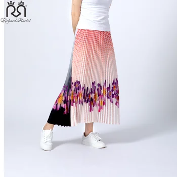 Spring Fashion Ankle-Length Skirt Pleated Skirt Traditional Pleated Skirt
