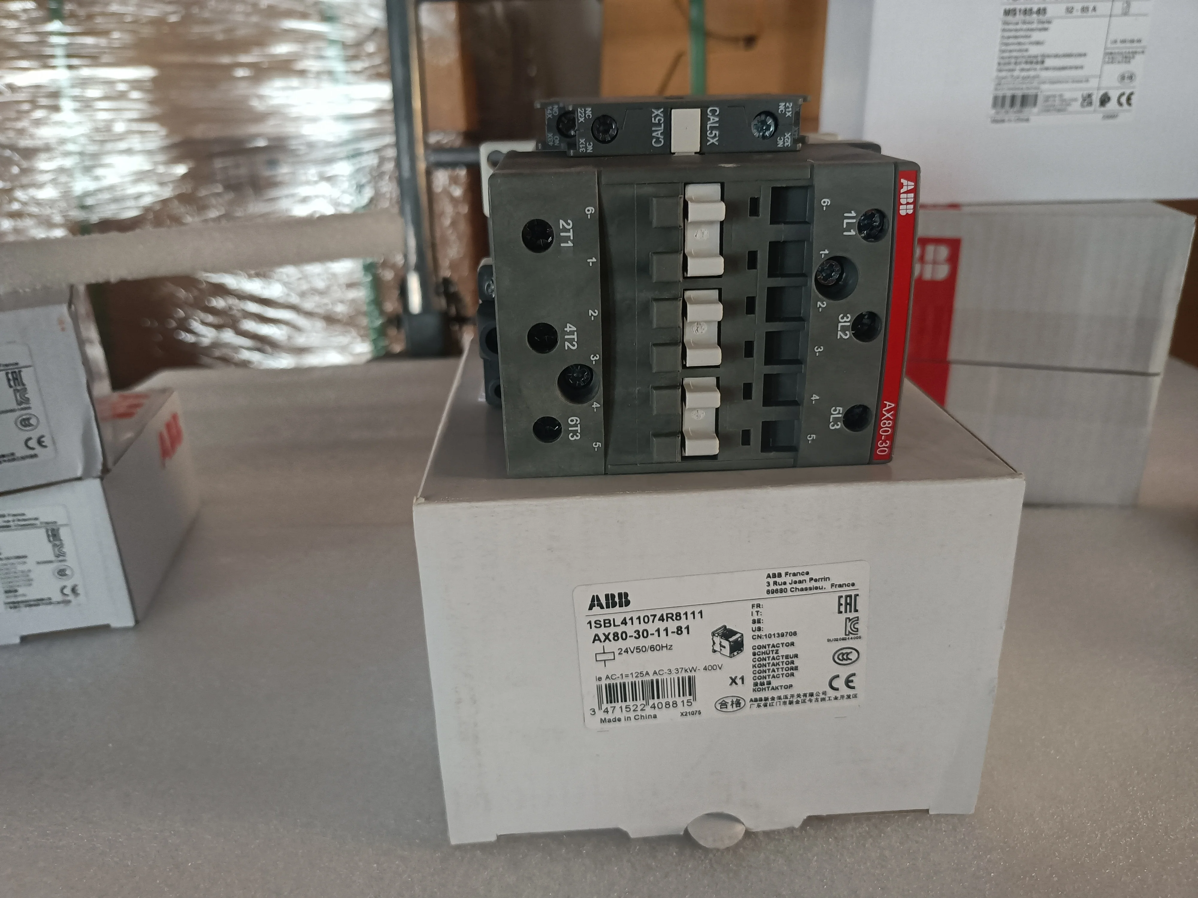 Cheap and Large Stock New ABB Contactor AX40 Series AC Contactors  AX40-30-10-81 1SBL321074R8110 Electric Contactor