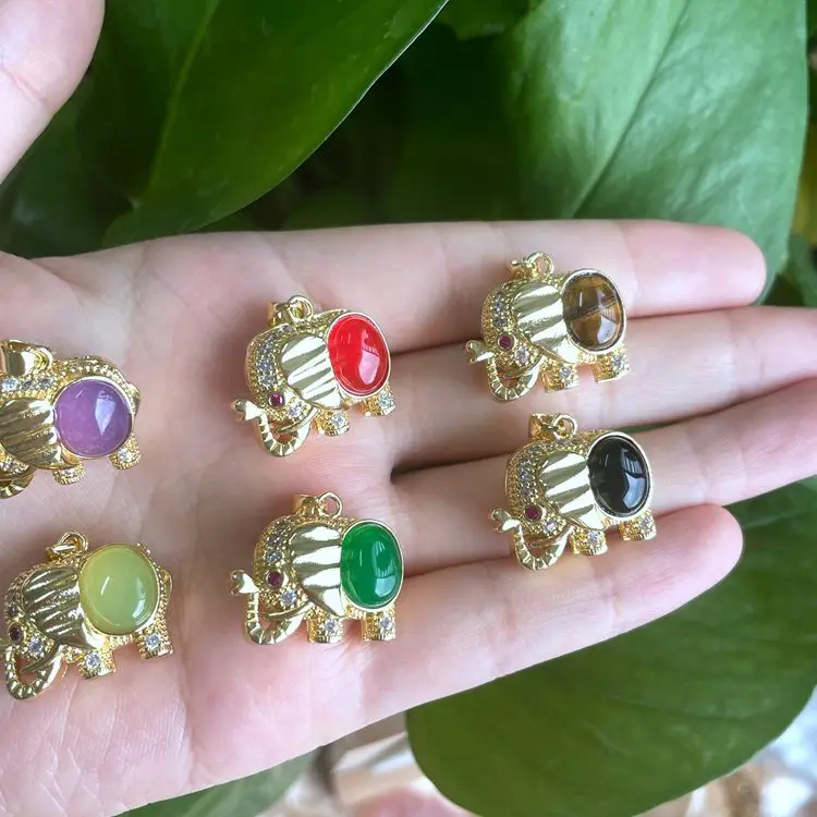 Buy Jade Elephant Pendant,Gold Elephant 