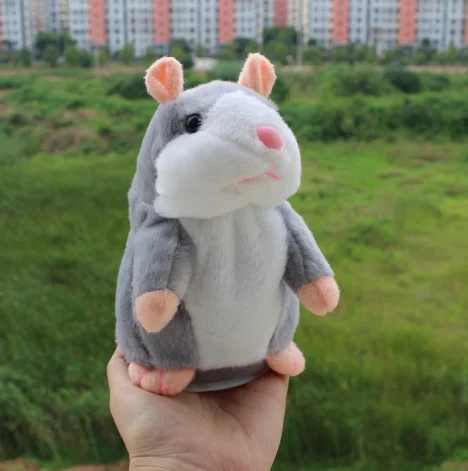 Talking Hamster Mouse Pet Plush Toy Hot Cute Speak Talking Sound Record Hamster Educational Toy For Children Gift