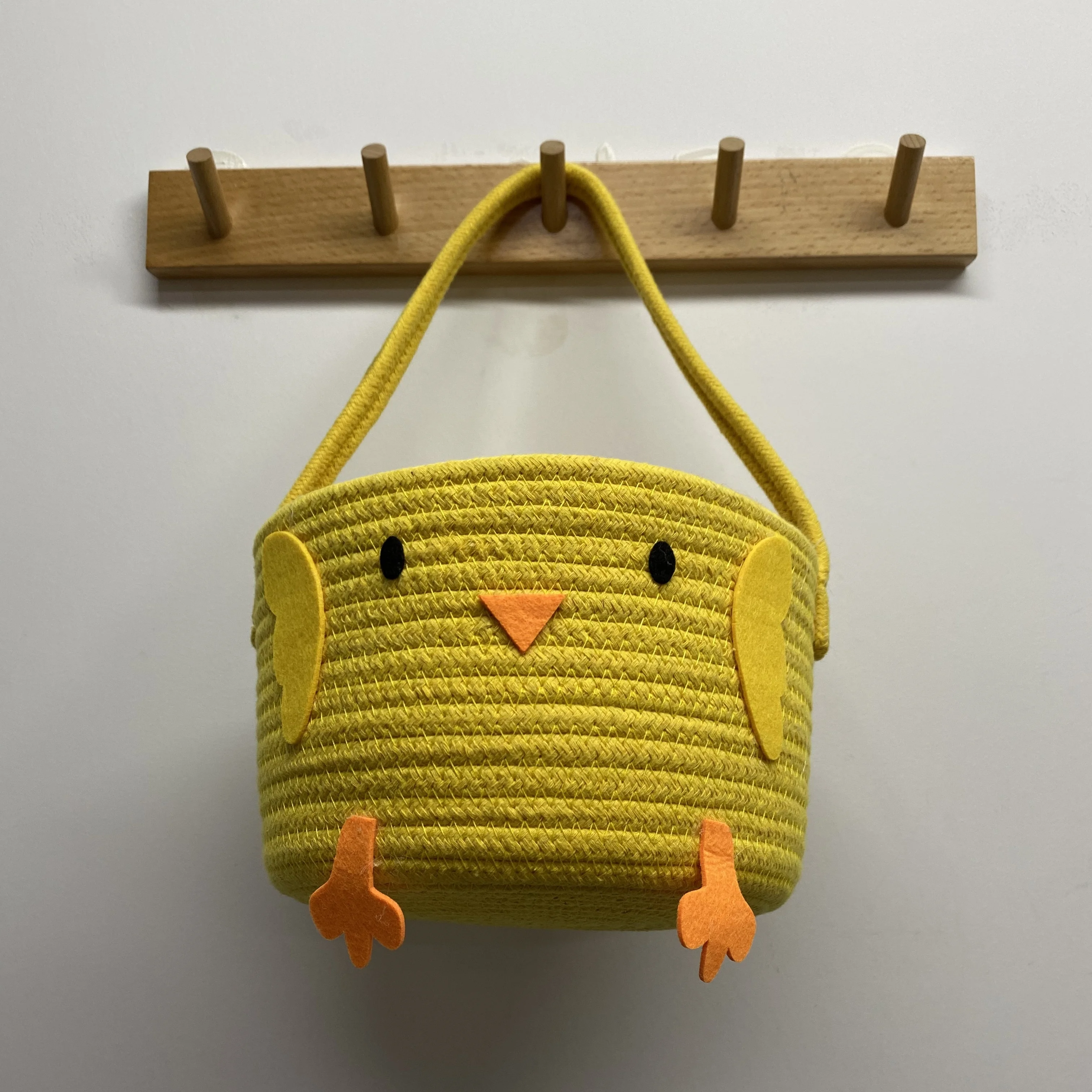 Small Size Cotton Rope  Animal Storage Basket For Kids Cotton Rope Storage Basket For Baby Diaper Toy