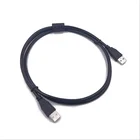 Usb Factory Direct Pure Copper Core Black USB2.0 Copy Cable 1.5 M USB Mobile Hard Disk Data Cable Male To Male