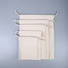 Pouch Customized Print Plain White Mini Cotton Pouch Bag Drawstring