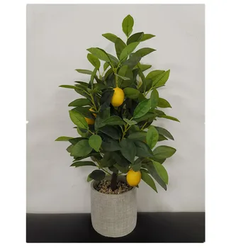 Wholesale Artificial Lemon Bonsai Plants artificial fruit tree for Decor
