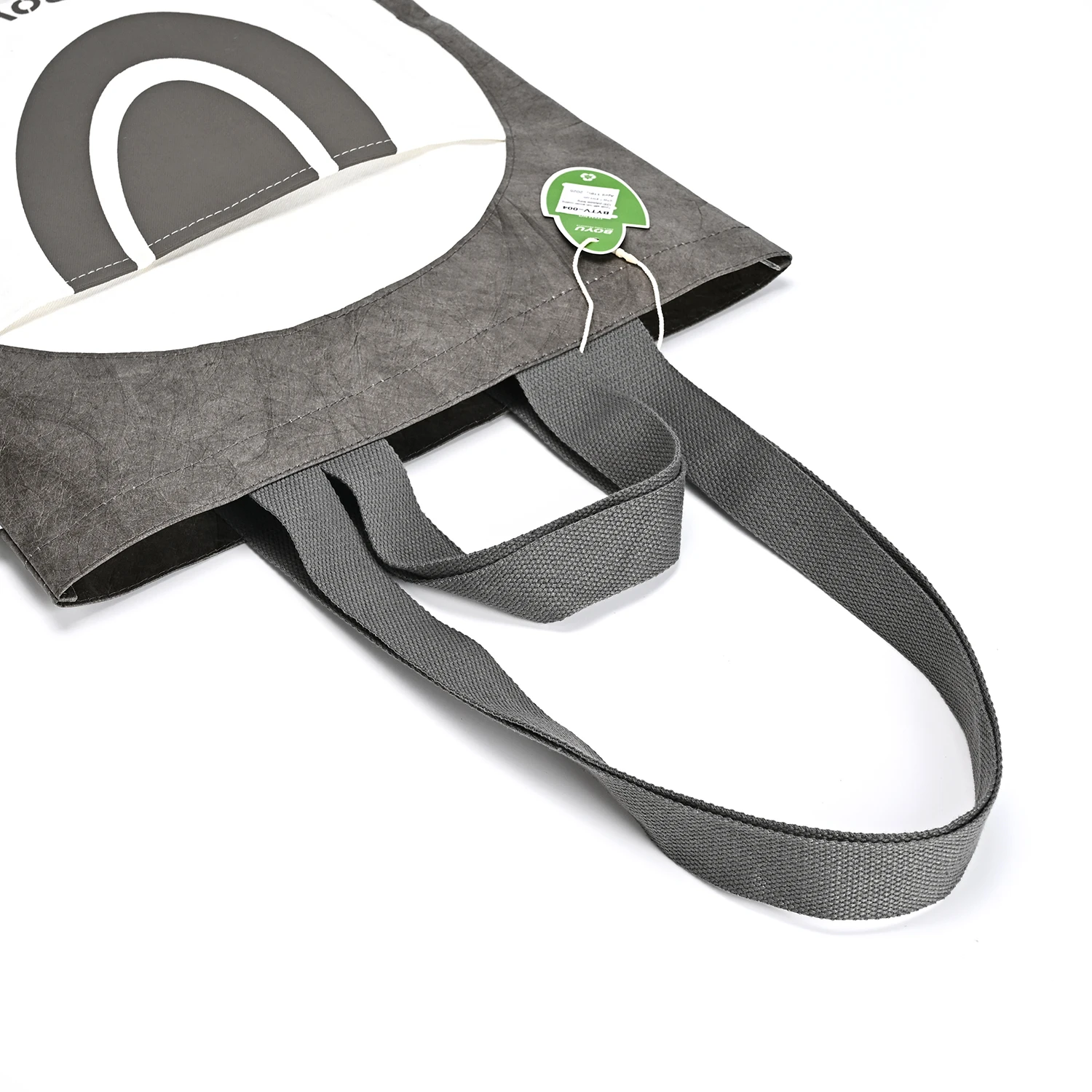 Dupont Paper TYVEK Kraft Single Shoulder Handbag Washable Shopping Bag Custom Logo Eco-Friendly Recycled details