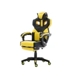 Chair Computer Chair SOHO Ergonomic Adjustable 360 Swivel Racing Style PU Leather Foot Rest Computer Gaming Chair