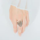 Ring 2021 Fashion Hot Sale Popular Filigree Band Crystal Rhinestone Zinc Alloy Rhodium Plating Ring Jewelry For Women