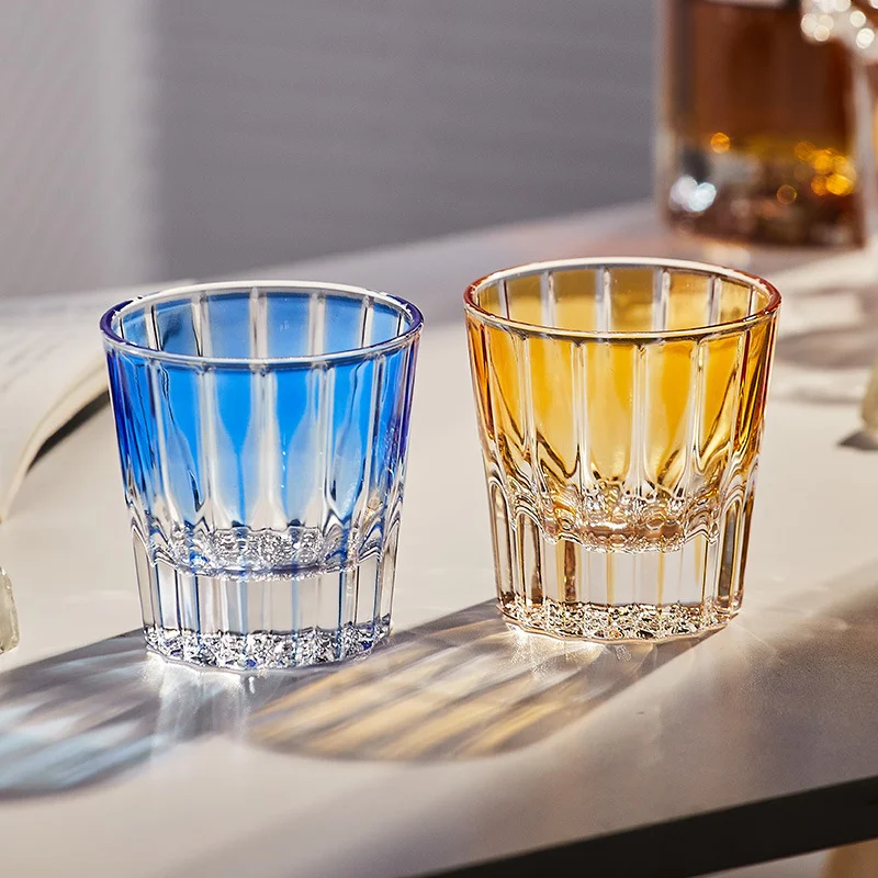 Colored Whiskey Glass Drinking Cups For Party Use OEM Color Wholesales Whiskey Glass Cups