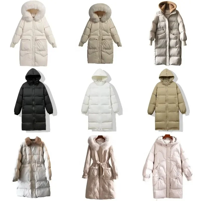 Women's Warm Waterproof Puffer Jacket Hooded Windproof Winter Coat with Recycled Insulation