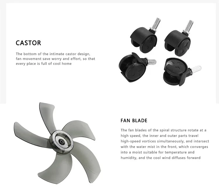 Cooling Mist Fan, 75w, Metal - detail 12