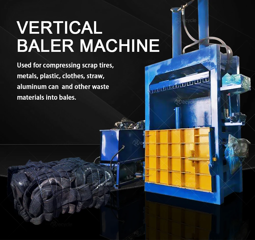 Vertical Hydraulic Cardboard Box Baling Press Hydraulic Carton Compress