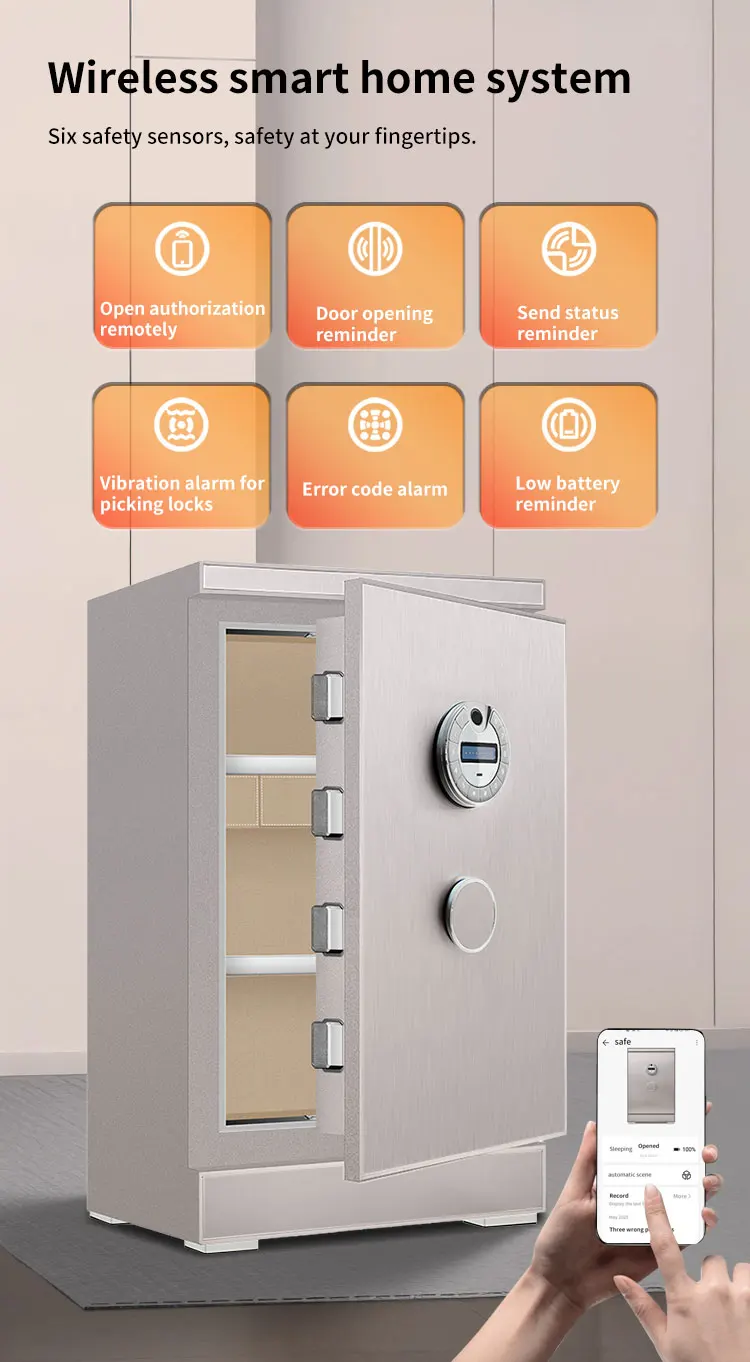 CEQSAFE All Steel Fingerprint Password Electronic Anti-Theft Safe for TUYA APP WIFI Home Office supplier