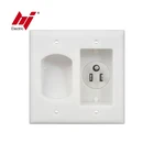 Tv Flat Panel TV In Wall Cable Organizer Power Kit With Power Solution
