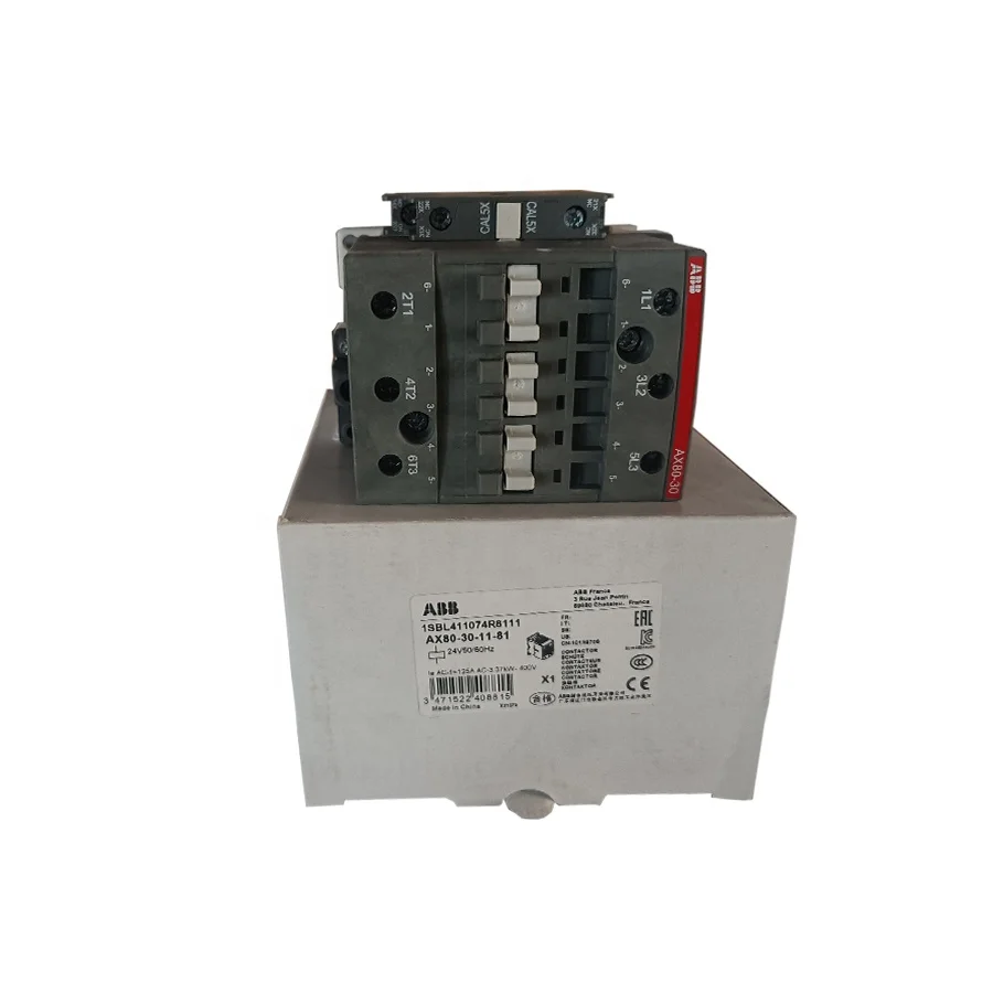 High Quality Manufacturers 3 Poles Contactor 1SBL411074R8111 ABB Contact AX80-30-11-81 Electric AC Contactor