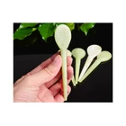 Wholesale Price Jade Small Non-toxic Anti-static Facial Beauty Natural Jade Acupressure Gua Sha Spoon