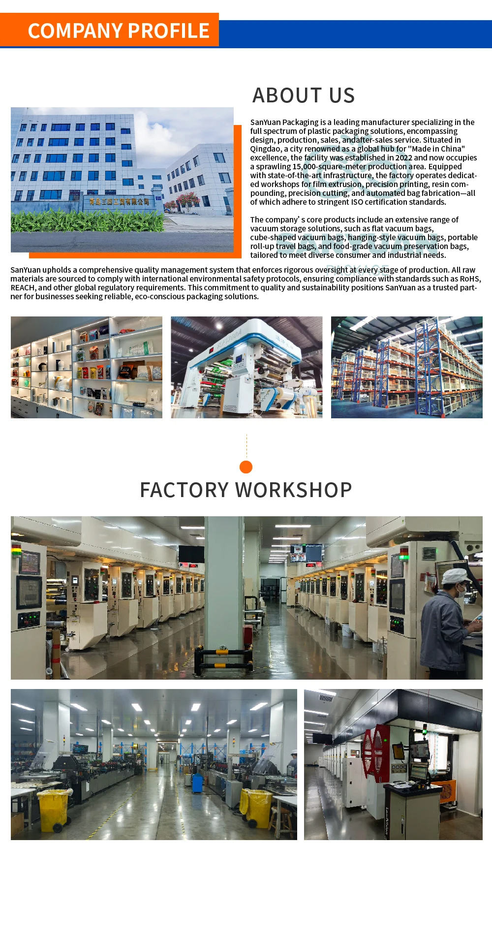 Sanyuan Giant Vacuum Storage Bag Strong Load-Bearing Capacity Long Sealing Duration Pa Pe Material for Home Travel Storage.