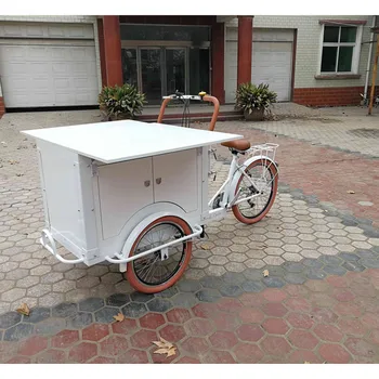 new design coffee tricycle bike food cart for mobile business