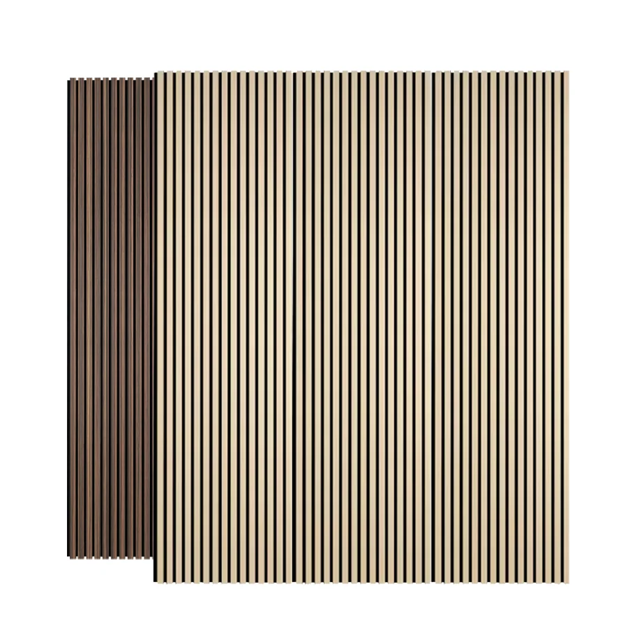 Chinese Manufacturers Thickness 12mm Stable Operation Sound Absorbing Wall Wood Slat Acoustic Panels