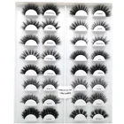 100% Create Your Own Brand Eye Lashes Wholesale 18mm 3d Bottom False Eyelashes Vendor 100% Mink Luxury Lashes