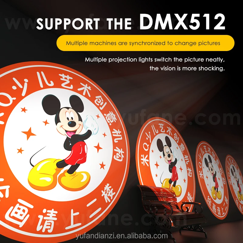 Outdoor advertising projector