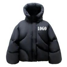 Women's Down Coats winter Goose down jacket women outdoor coat Extra Short Winter white Goose down crop Puffer Jacket for Ladies