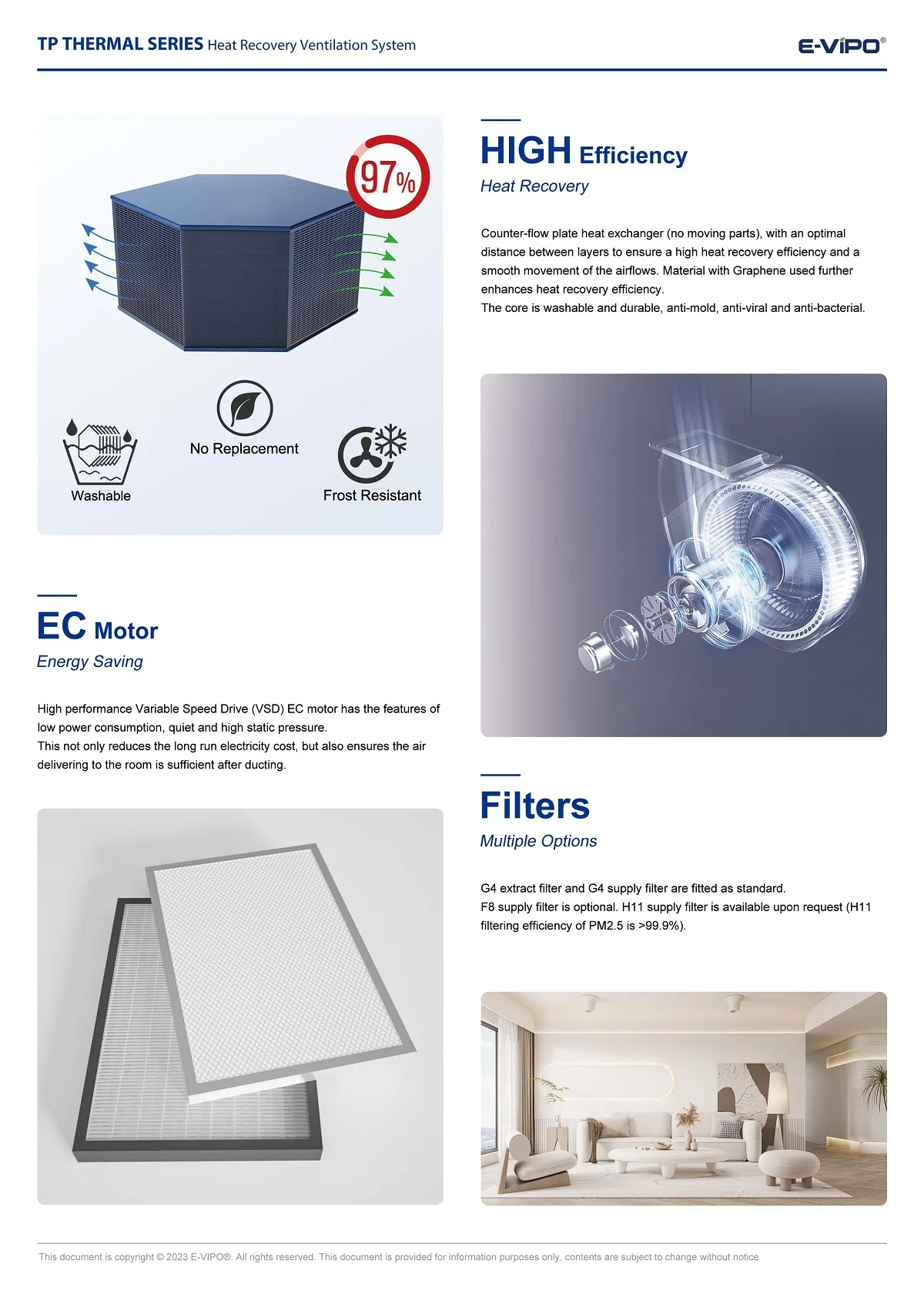 Air Purifier, VMC, Wall, HEPA, HRV - detail 4